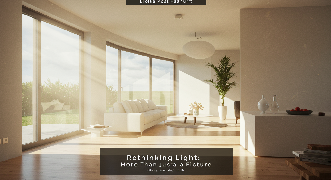 Rethinking Light: More Than Just a Fixture