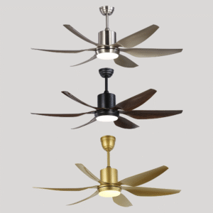 Wholesale Home Nordic Black Abs 6 Blade 54 Inch Luxury Remote Control Dc Modern Bldc Led Ceiling Fan With Light